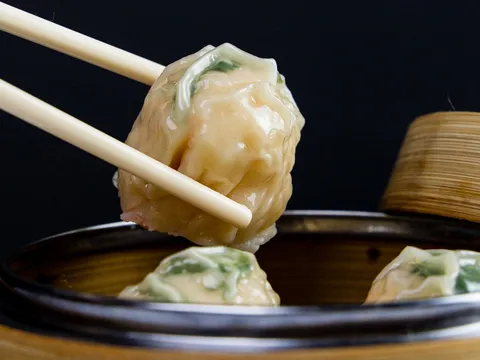 Dim sum spread at Yank Sing restaurant in San Francisco