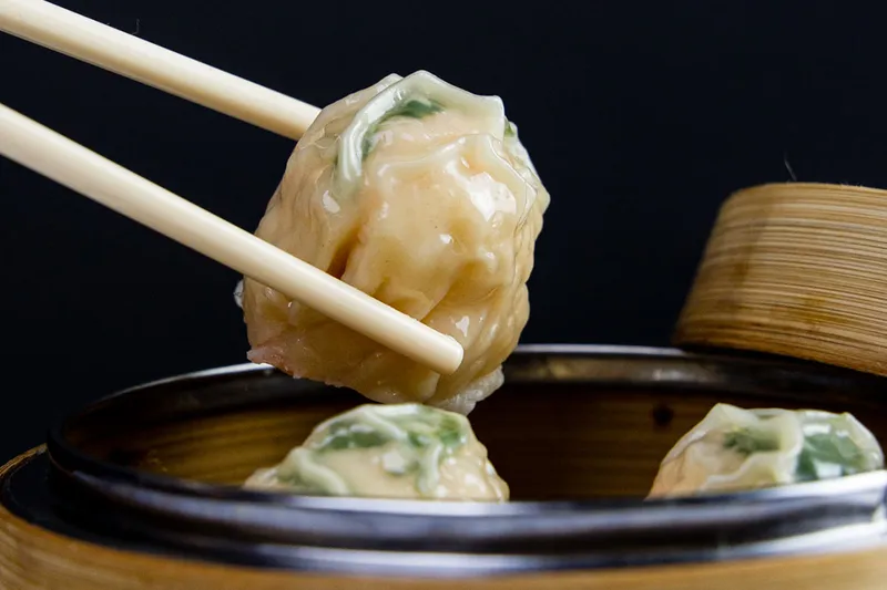 Dim sum spread at Yank Sing restaurant in San Francisco