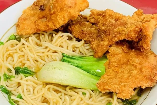 Crispy chicken noodle soup from Shanghai Delight Chinese Restaurant