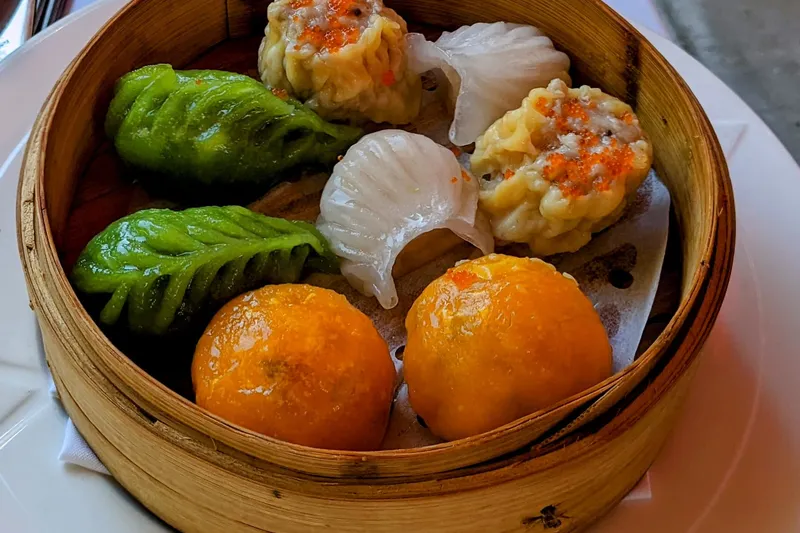 Dim sum sampler at Uncle Yu's at the Vineyard