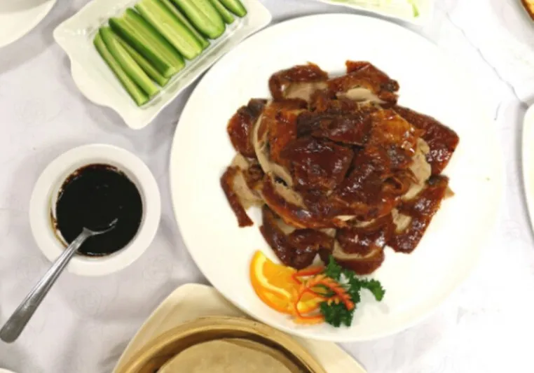 Peking duck platter at Royal Feast